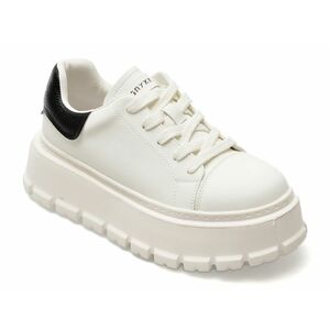 Pantofi GRYXX albi, A9227, din piele naturala imagine