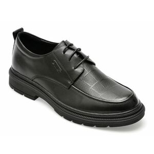 Pantofi OTTER negri, E630008, din piele naturala imagine