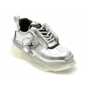 Pantofi GRYXX argintii, 3225, din piele naturala imagine