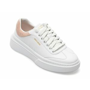 Pantofi SKECHERS albi, CORDOVA CLASSIC, din piele ecologica imagine