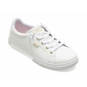 Pantofi SKECHERS albi, BOBS D VINE, din piele ecologica imagine