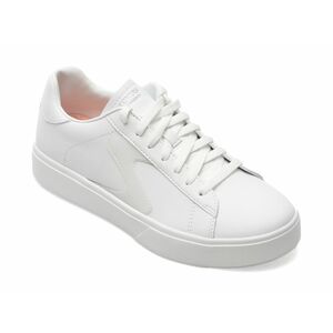Pantofi SKECHERS albi, EDEN LX, din piele ecologica imagine