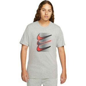 Nike NSW TEE 12MO SWOOSH Tricou pentru bărbați, gri, mărime M imagine