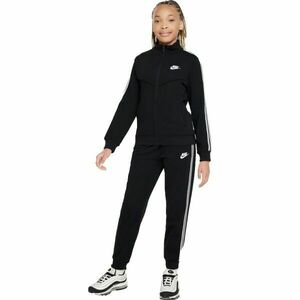 Nike NSW TRACKSUIT POLY TAPED FZ Set trening copii, negru, mărime M imagine