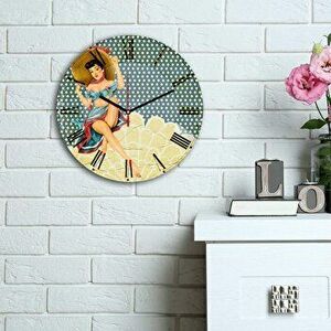 Ceas decorativ de perete Home Art, 238HMA6191, Multicolor imagine