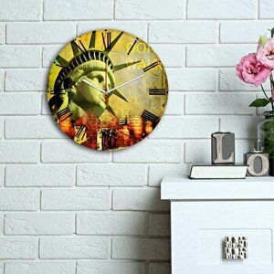 Ceas decorativ de perete Home Art, 238HMA6105, Multicolor imagine