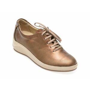 Pantofi SUAVE bronz, 13013GT, din piele naturala imagine