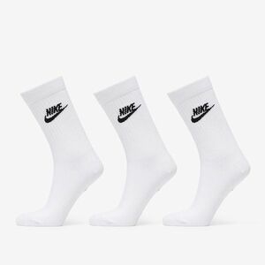 Nike Sportswear Everyday Essential Crew Socks 3-Pack White/ Black imagine