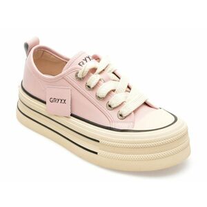 Pantofi GRYXX roz, 3013, din piele naturala imagine