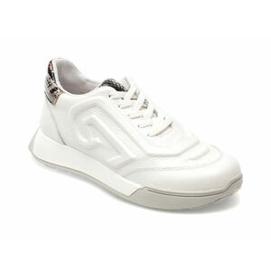 Pantofi GRYXX albi, 362025, din piele naturala imagine