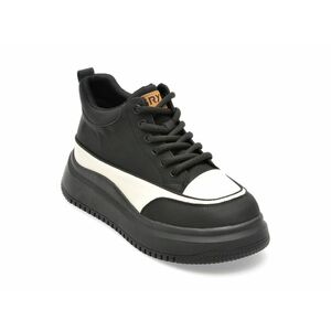 Pantofi GRYXX alb-negru, 6611, din piele naturala imagine