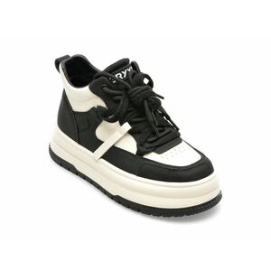 Pantofi GRYXX alb-negru, 32336, din piele naturala imagine