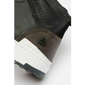 Pantofi sport high-top de piele cu garnituri textile imagine
