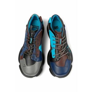 Pantofi sport din piele cu model colorblock imagine