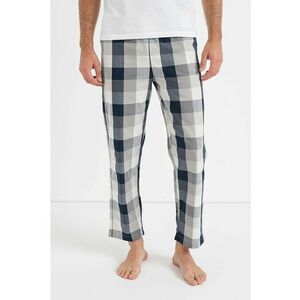 Pantaloni de pijama cu model in carouri si banda logo in talie Simon imagine