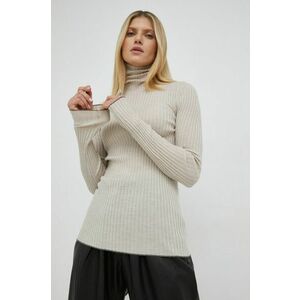 By Malene Birger pulover de lana Reyne femei, culoarea bej, light, cu guler imagine