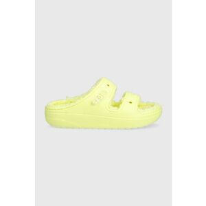Crocs papuci Classic Cozzzy Sandal culoarea galben 207446.75U.D-TAFFY.PINK imagine