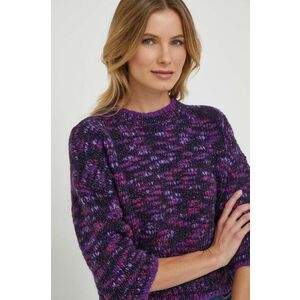 Rich & Royal pulover din amestec de lana femei, culoarea violet, călduros imagine