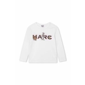 Marc Jacobs longsleeve din bumbac pentru copii culoarea alb, cu imprimeu imagine