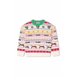 Kenzo Kids pulover pentru copii din amestec de lana culoarea bej imagine