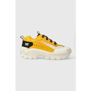 Caterpillar sneakers din piele INTRUDER culoarea galben, P111294 imagine