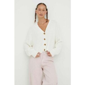 Hollister Co. pulover femei, culoarea alb imagine
