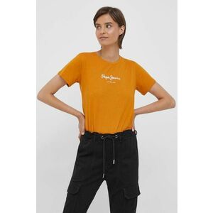 Pepe Jeans tricou din bumbac Wendys culoarea portocaliu imagine