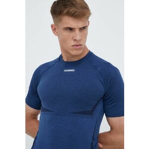Hummel tricou de antrenament Mike culoarea albastru marin, cu imprimeu imagine