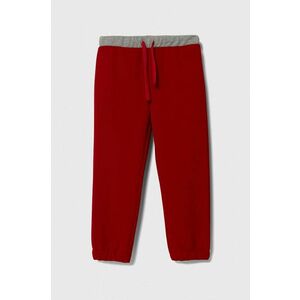 United Colors of Benetton pantaloni de trening pentru copii culoarea rosu, modelator imagine
