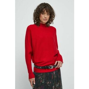 Medicine pulover femei, culoarea rosu, light, cu turtleneck imagine