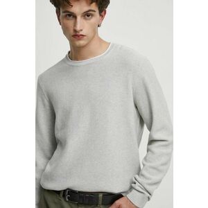 Medicine pulover de bumbac culoarea gri, light imagine