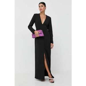 Silvian Heach rochie culoarea negru, maxi, oversize imagine