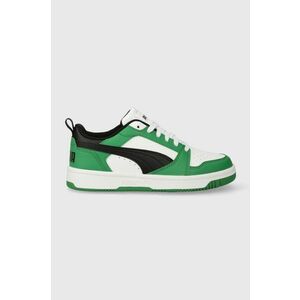 Puma sneakers pentru copii Rebound V6 Lo Jr culoarea verde imagine