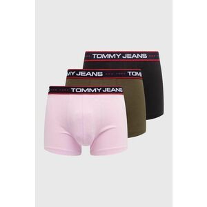 Tommy Jeans boxeri 3-pack barbati, culoarea negru imagine