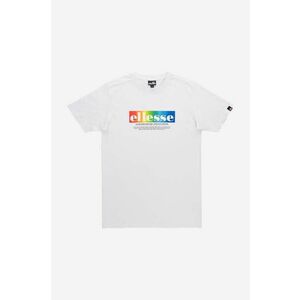 Ellesse tricou din bumbac culoarea alb, cu imprimeu SHR17634-WHITE imagine