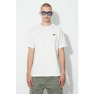 Ellesse tricou din bumbac culoarea bej, cu imprimeu SHR17785-WHITE imagine