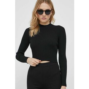 Sisley pulover femei, culoarea negru, light, cu turtleneck imagine