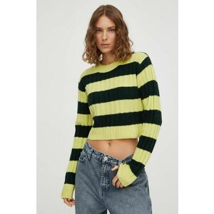 Won Hundred pulover de lana femei, culoarea verde imagine