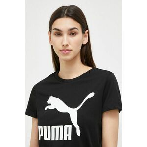 Puma tricou din bumbac culoarea negru imagine