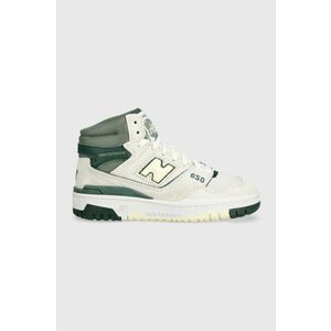 New Balance sneakers din piele întoarsă BB650RVG culoarea alb imagine