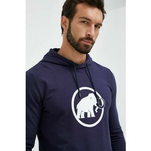 Mammut bluză trening ML Hoody Classic culoarea albastru marin, cu glugă, cu imprimeu imagine