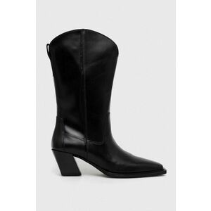 Vagabond Shoemakers cizme de piele ALINA femei, culoarea negru, cu toc drept, 5421.501.20 imagine