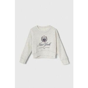 Abercrombie & Fitch bluza copii culoarea gri, cu imprimeu imagine