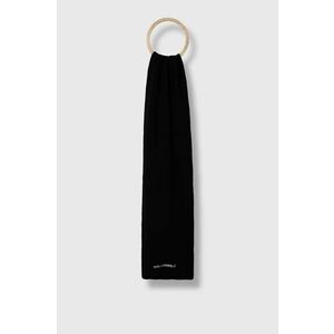 Karl Lagerfeld esarfa din amestec de lana culoarea negru, melanj imagine