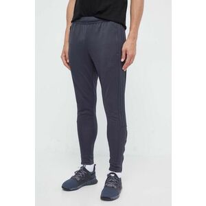 adidas pantaloni de trening culoarea gri, neted imagine