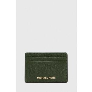 MICHAEL Michael Kors carcasa din piele culoarea verde imagine