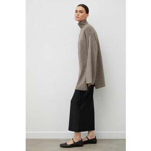By Malene Birger pulover de lana femei, culoarea bej, light, cu guler imagine