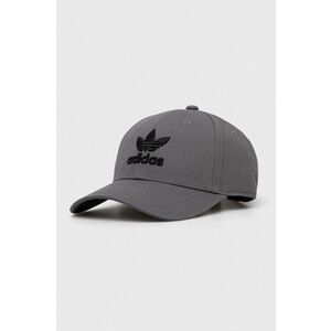 adidas Originals șapcă de baseball din bumbac culoarea gri, cu imprimeu IL4844 imagine