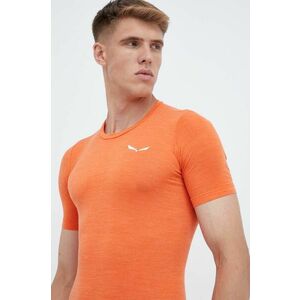 Salewa tricou funcțional Zebru Fresh culoarea portocaliu imagine