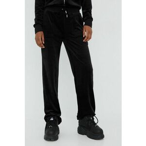 Juicy Couture pantaloni de trening femei, culoarea negru, neted imagine